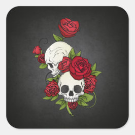 Floral Skulls Dia de los Muertos | Sticker