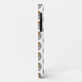 Floral Skulls Pattern Case-Mate iPhone Case (Achterkant/links)