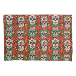 Floral Skulls Pattern Kussensloop