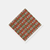 Floral Skulls Pattern Servet (Hoek)