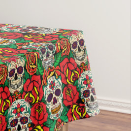 Floral Skulls Pattern Tafelkleed
