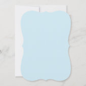 Floral Sky Blue Waterverf bevestiging Kaart (Achterkant)