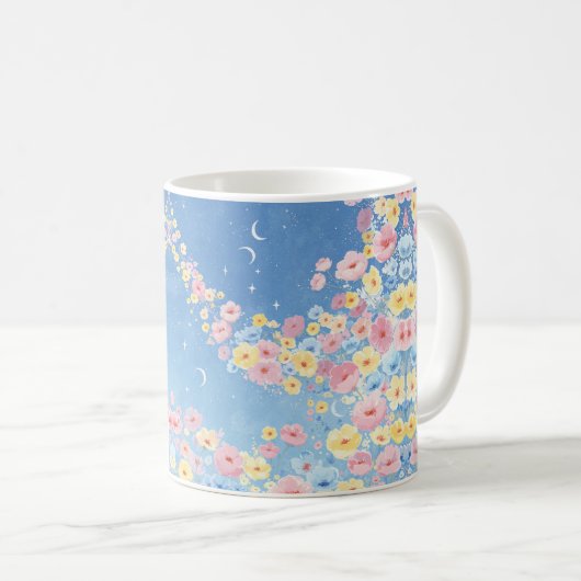 Floral Sky Mok voor geschenken (Voorkant rechts)