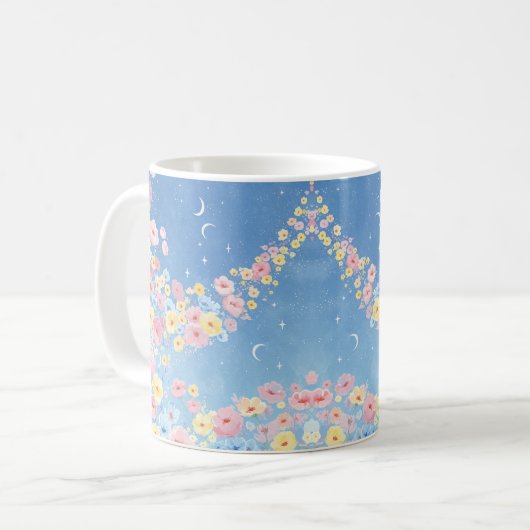 Floral Sky Mok voor geschenken (Voorkant links)