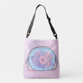 Floral Skycandy AI art Crossbody Tas (Achterkant)