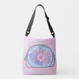 Floral Skycandy AI art Crossbody Tas