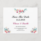 Floral sla de Datum Kaart op (Voorkant)