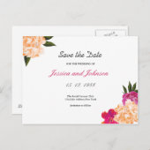 Floral Sla het Date Briefkaart op (Voorkant / Achterkant)