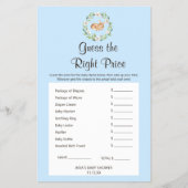 Floral Slaapend Deer Boy raadt de juiste prijs Flyer (Voorkant)