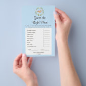 Floral Slaapend Deer Boy raadt de juiste prijs Flyer (Hand)