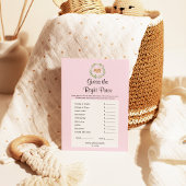 Floral Slaapend Deer Girl raadt de juiste prijs Flyer