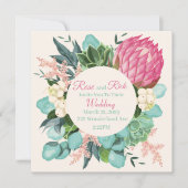  Floral slaat de datum op Save The Date (Voorkant)