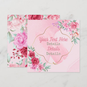  Floral slaat de datum op Save The Date