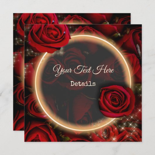  Floral slaat de datum op Save The Date (Voorkant / Achterkant)