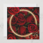  Floral slaat de datum op Save The Date (Achterkant)