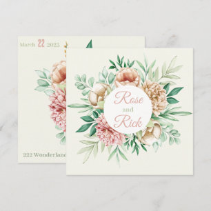 Floral slaat de datum op Save The Date