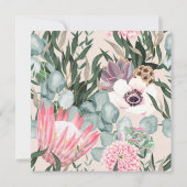  Floral slaat de datum op Save The Date (Achterkant)