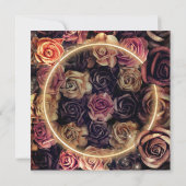  Floral slaat de datum op Save The Date (Achterkant)