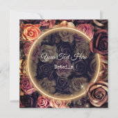  Floral slaat de datum op Save The Date (Voorkant)