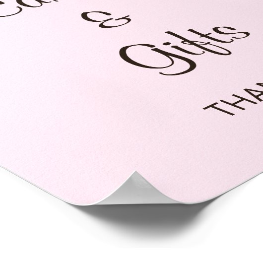 Floral Slaping Deer Girl Baby Kaarten en cadeautje Poster (Hoek)