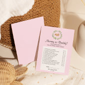 Floral Slaping Deer Girl Mam of Dad Game Flyer