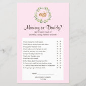 Floral Slaping Deer Girl Mummy of Dad Game Flyer (Voorkant)