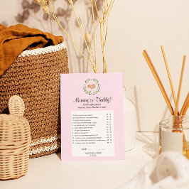 Floral Slaping Deer Girl Mummy of Dad Game Flyer