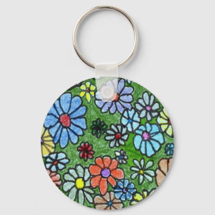 Floral Sleutelhanger "Fun Floral #2"