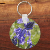 Floral Sleutelhanger met Bluebell Flowers (Voorkant)