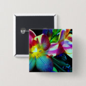 Floral small, 1¼ inch Button ronde (Voorkant /achterkant)