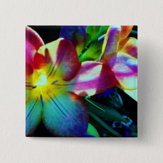 Floral small, 1¼ inch Button ronde (Voorkant)