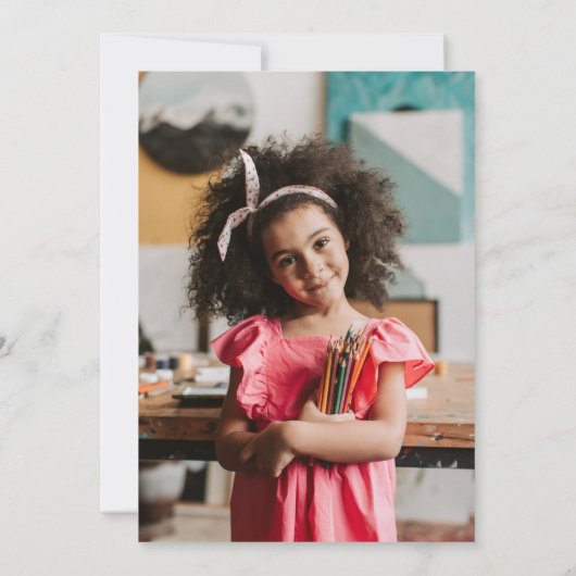 Floral Smart, net als voorschoolse Afstuderen Kaart (Achterkant)