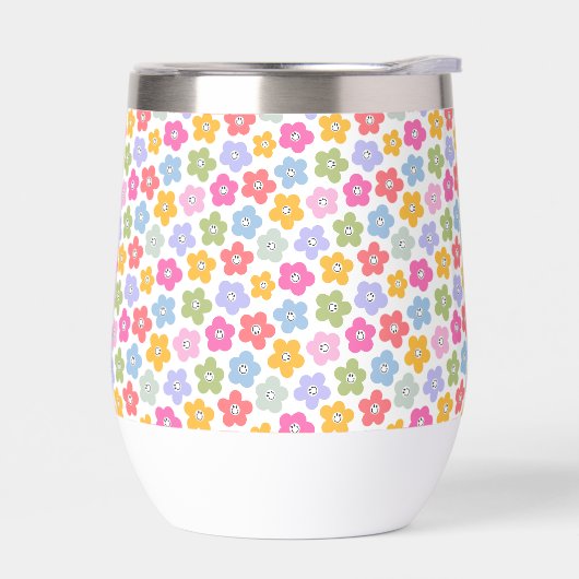 Floral Smiles Vibrant Colorful Playful Pastel (Links)
