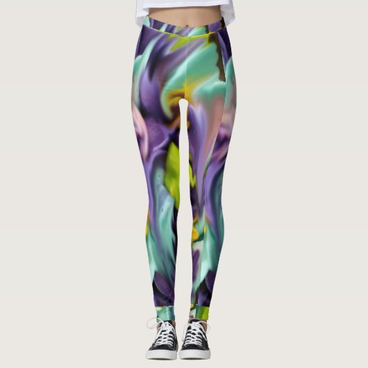 Floral Smudge Leggings (Voorkant)