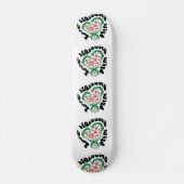 Floral Snake: love blossoms wild Persoonlijk Skateboard (Voorkant)