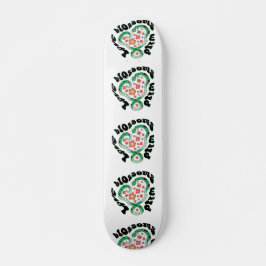 Floral Snake: love blossoms wild Persoonlijk Skateboard