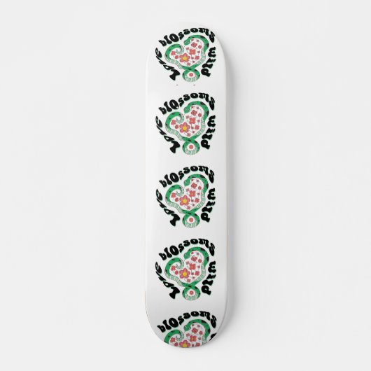 Floral Snake: love blossoms wild Persoonlijk Skateboard (Voorkant)