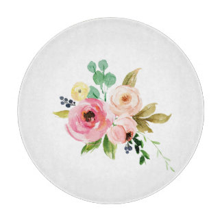 Floral snijraad snijplank