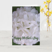 Floral Snowball Bloom Happy Mothers Day Kaart (Gele Bloem)