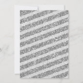 Floral Snowflake Winter Vrijgezellenfeest Invite9  Kaart (Achterkant)