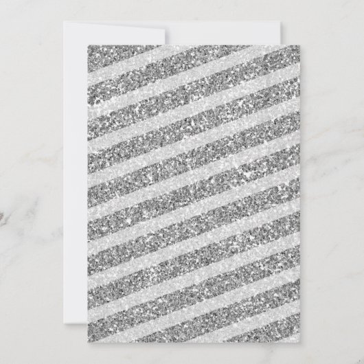 Floral Snowflake Winter Vrijgezellenfeest Invite9  Kaart (Achterkant)