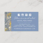 Floral social media visitekaartje (Achterkant)