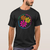 Floral Social Worker T-Shirts (Voorkant)
