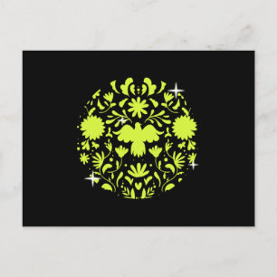 Floral Softball Baseball Pitcher Catcher Gift Briefkaart