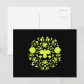 Floral Softball Baseball Pitcher Catcher Gift Briefkaart (Voorkant / Achterkant)