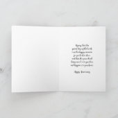 Floral Son & Son in Law Jubileum Kaart (Binnen)