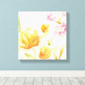 Floral Song I Canvas Afdruk (Insitu (Houten vloer))