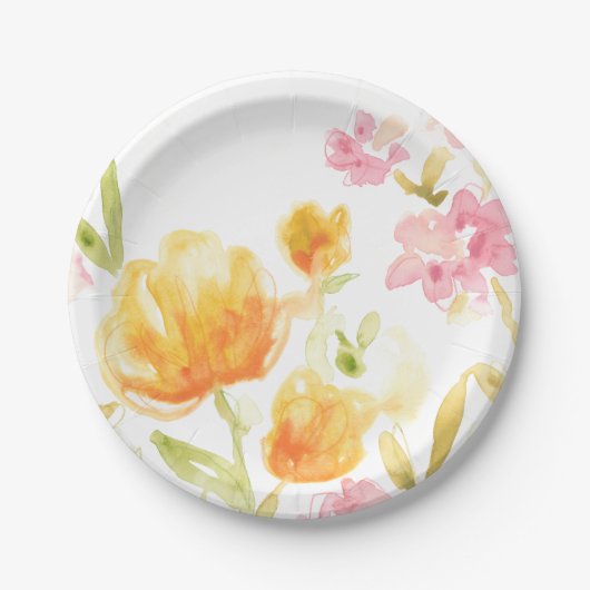 Floral Song I Papieren Bordje (Voorkant)