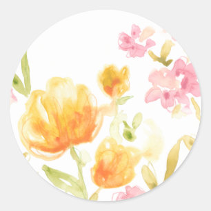Floral Song I Ronde Sticker