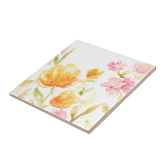 Floral Song I Tegeltje (Zijkant)